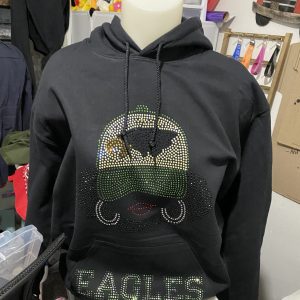 "Eagles Glam" Black Hoodie