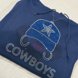 "Cowboy Girlie" Navy Blue Hoodie