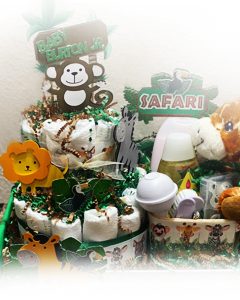 Wild Welcome Zoo Animals Baby Gift Basket